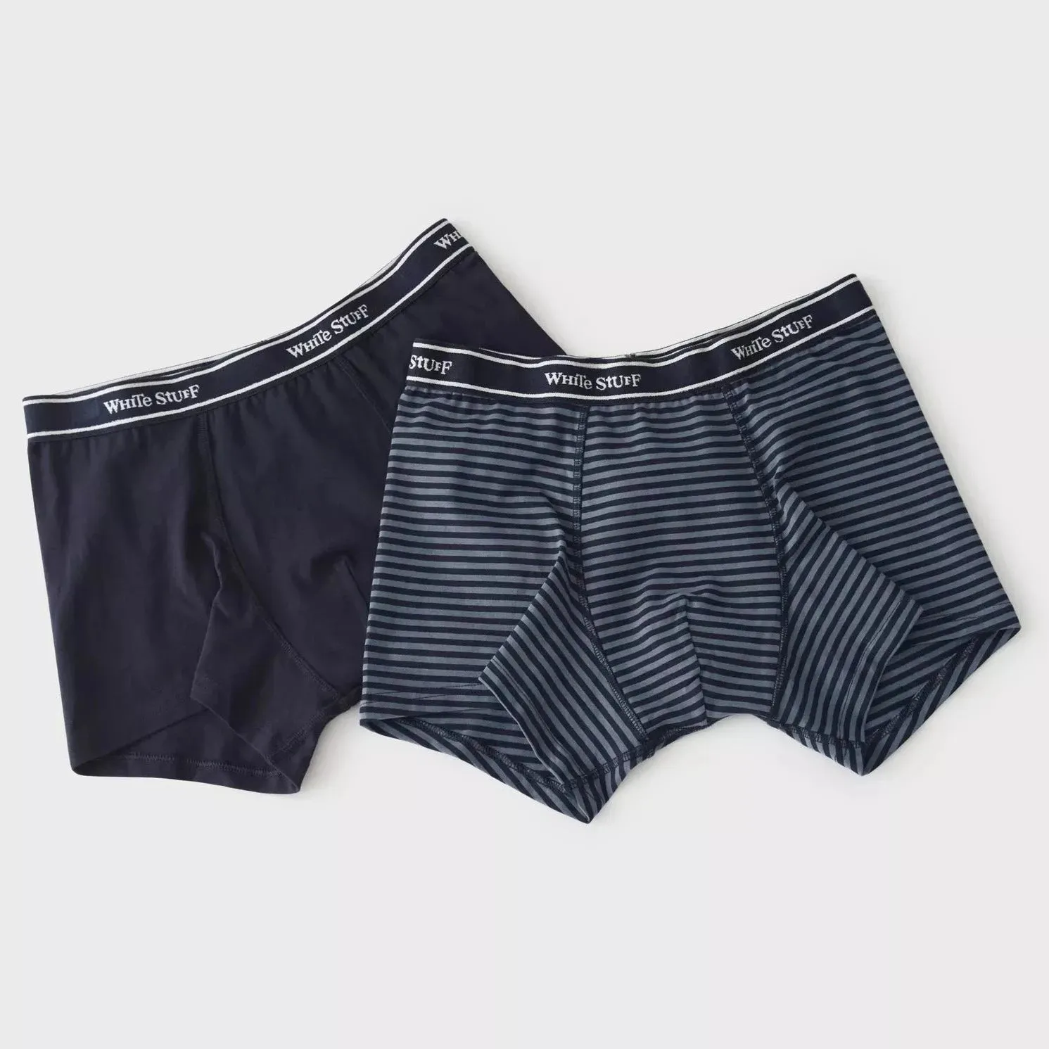 2 Pack Boxers - Plain and Stripe