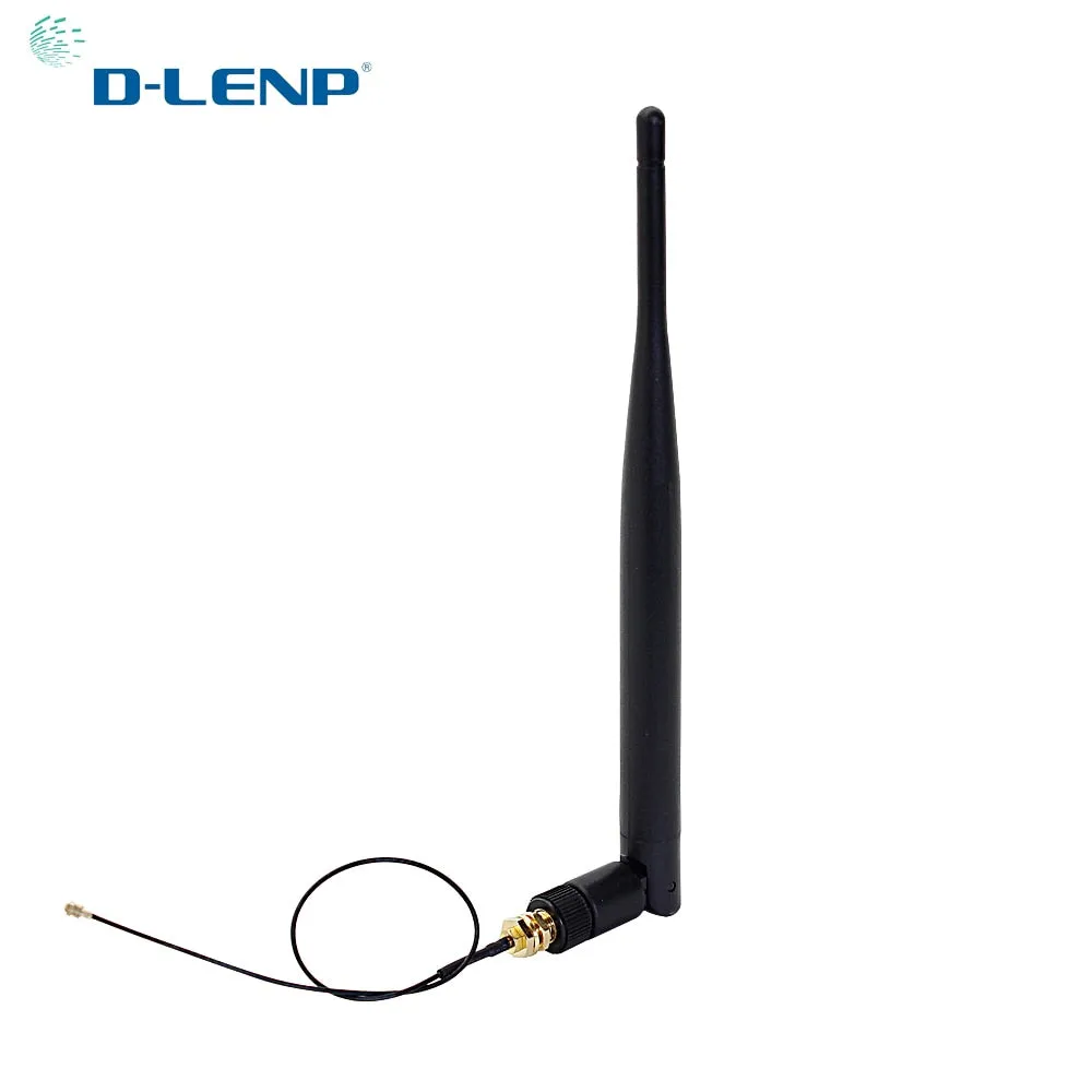 2.4Ghz Wifi Antenna 5Dbi Aerial Rp-Sma Male Connector 2.4G Antena Wifi Router  20Cm Pci U.Fl Ipx To