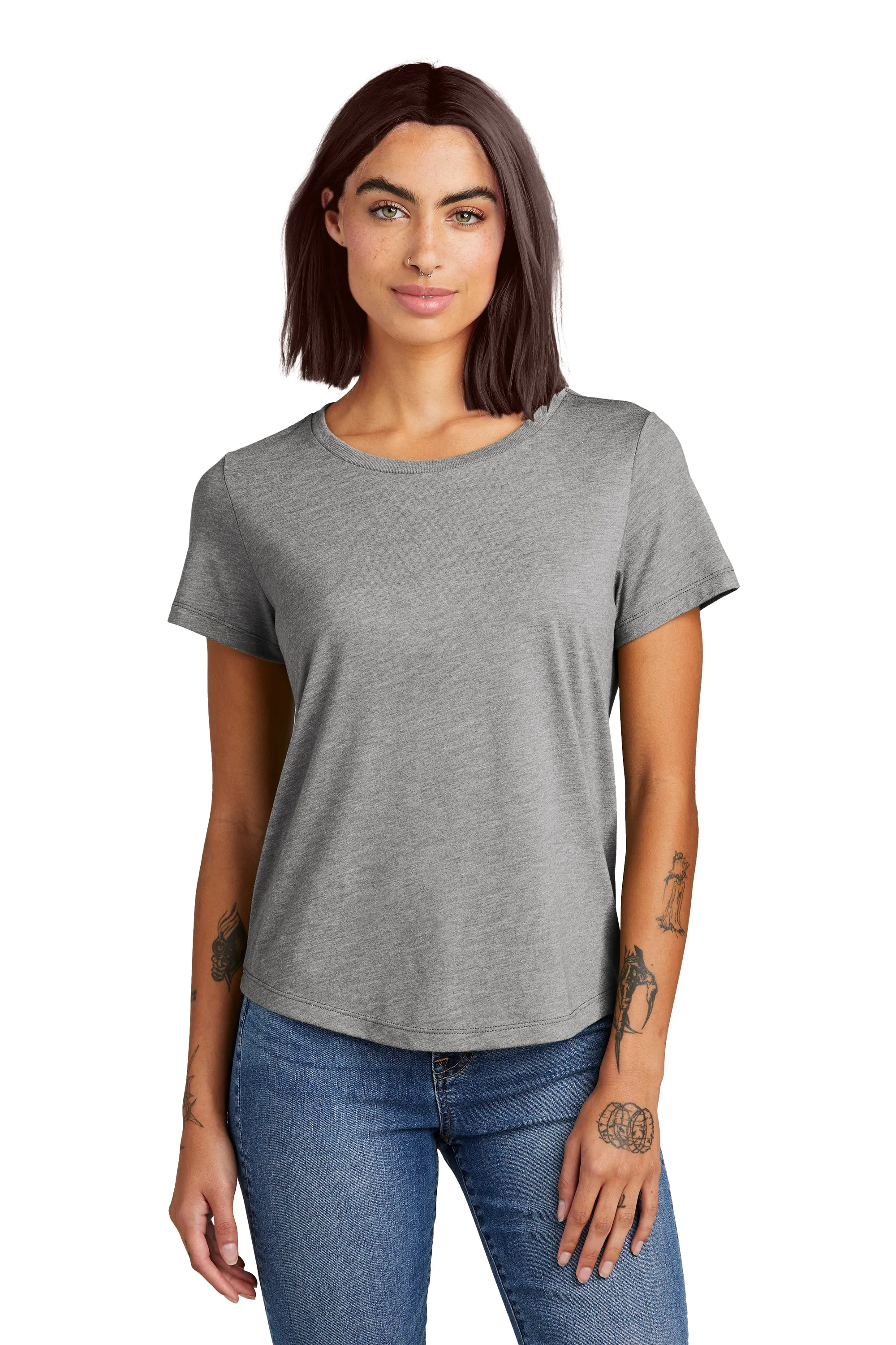 Allmade® Women’s Relaxed Tri-Blend Scoop Neck Tee