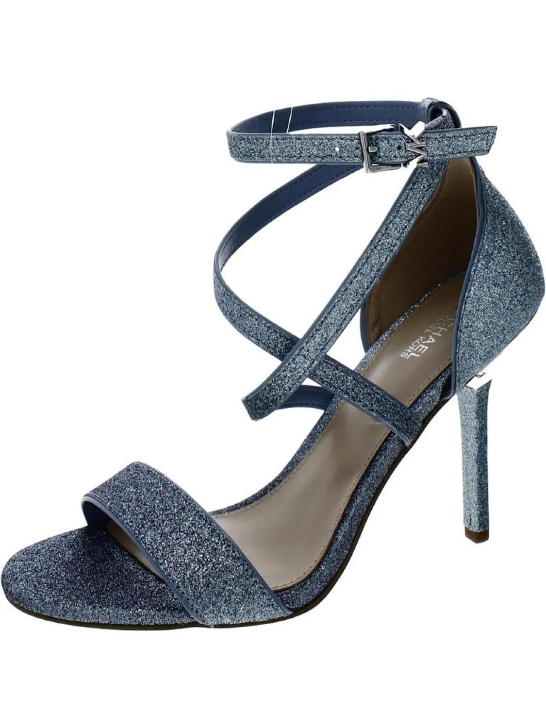 Astrid Womens Ankle Strap Open Toe Heels