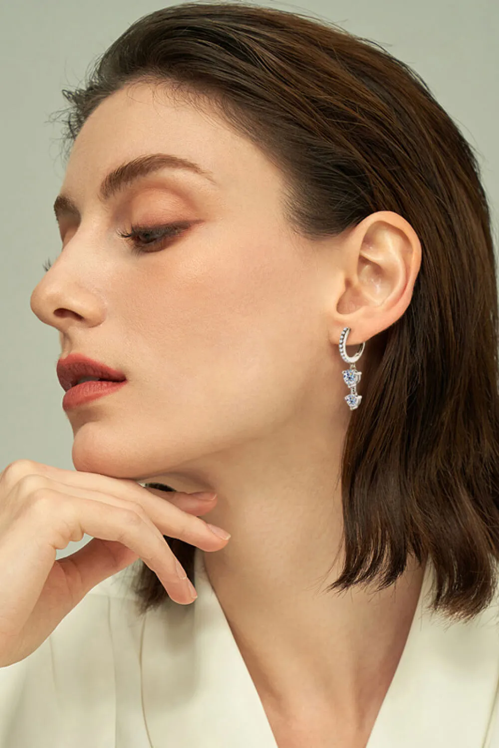 Be The One Moissanite Drop Earrings