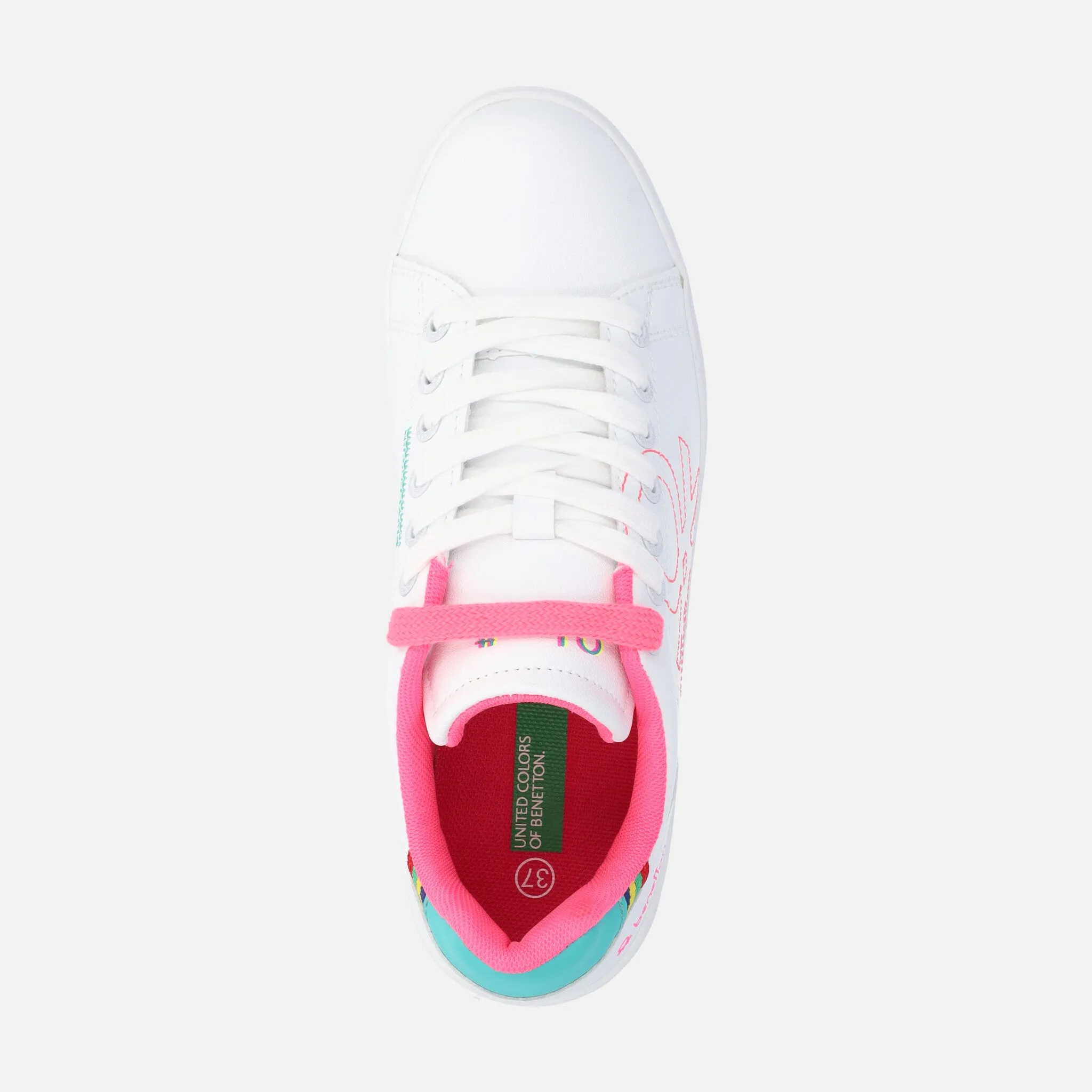 BENETTON Sneakers white & color