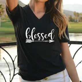 blessed Arrow V-Neck T-Shirt