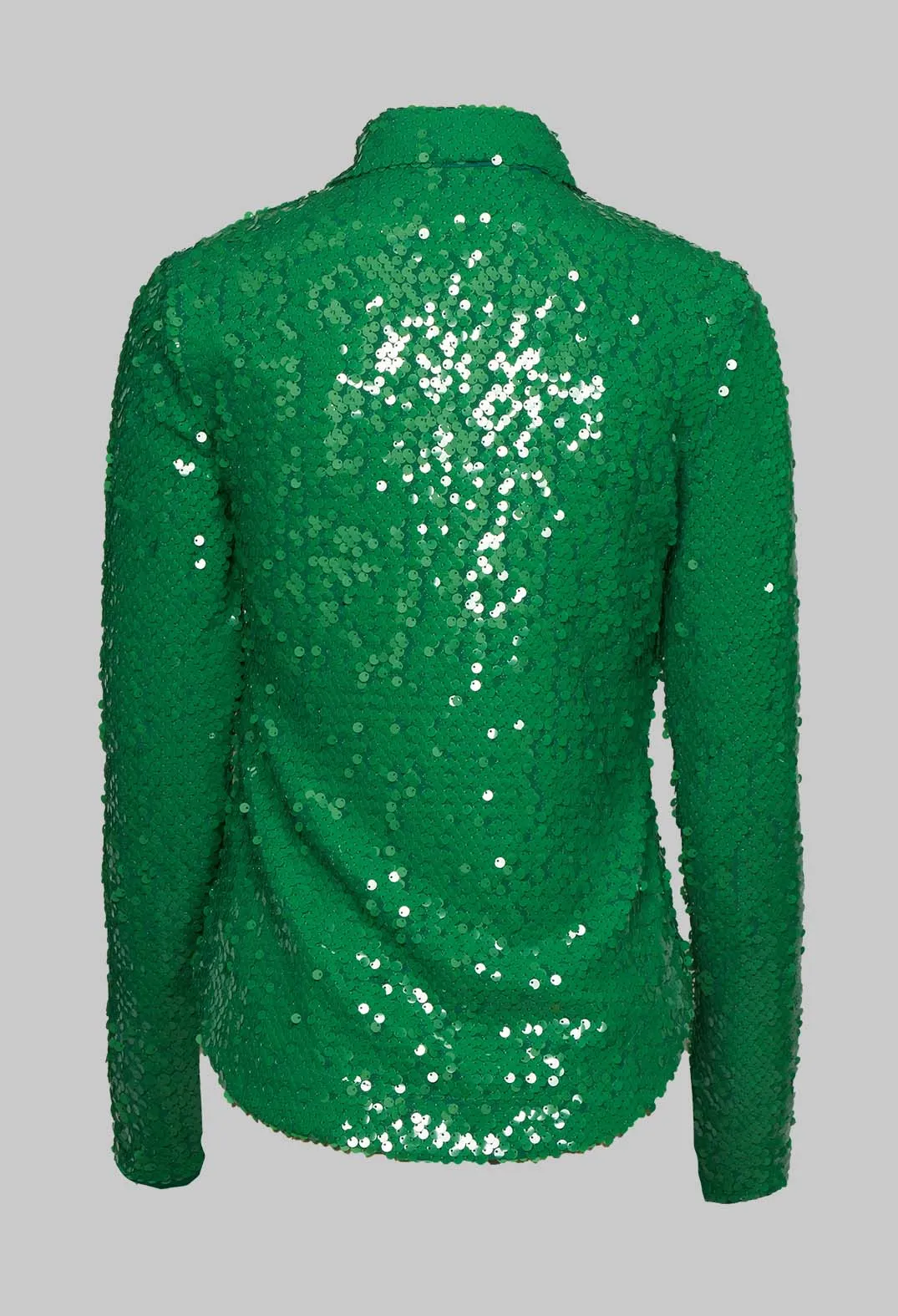 Blouse with Sequin Detail in Green