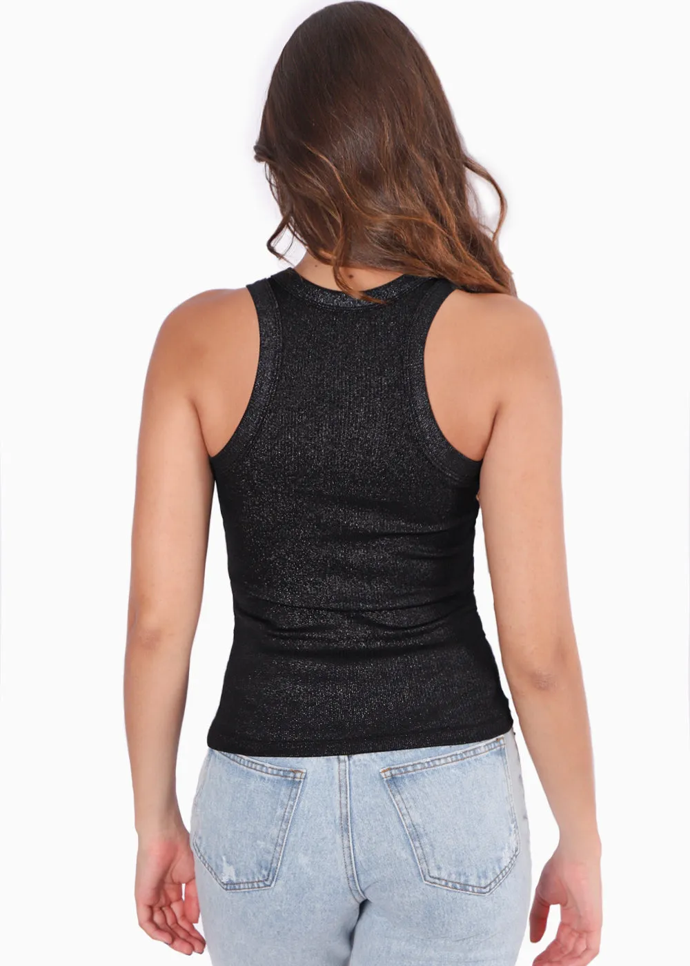 Blusa sin mangas con efecto brillo - PALLY