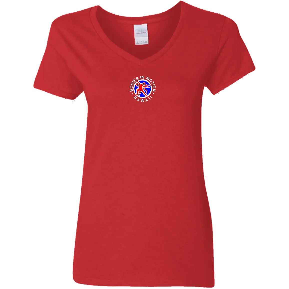 Bodies in Motion Ladies' 5.3 oz. V-Neck T-Shirt