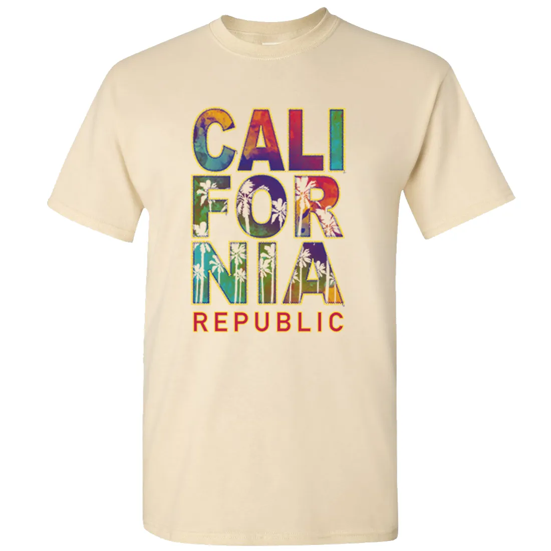 California Pastel Stitched Style Asst Colors T-shirt/tee