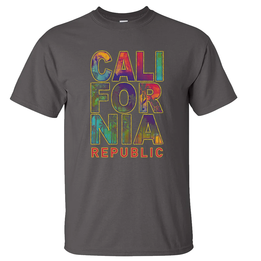 California Pastel Stitched Style Asst Colors T-shirt/tee