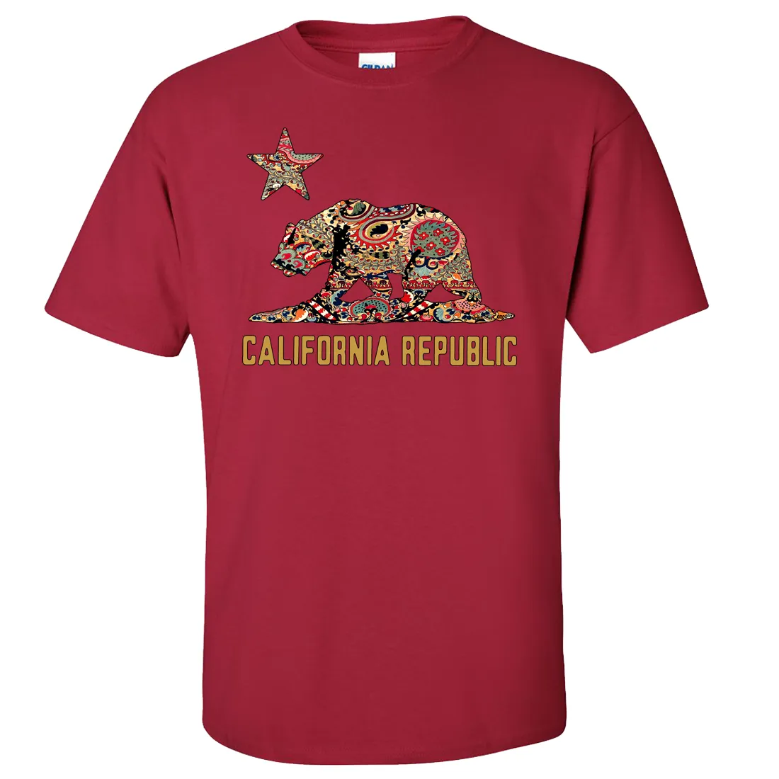 California Republic Paisley Bear Asst Colors T-shirt/tee