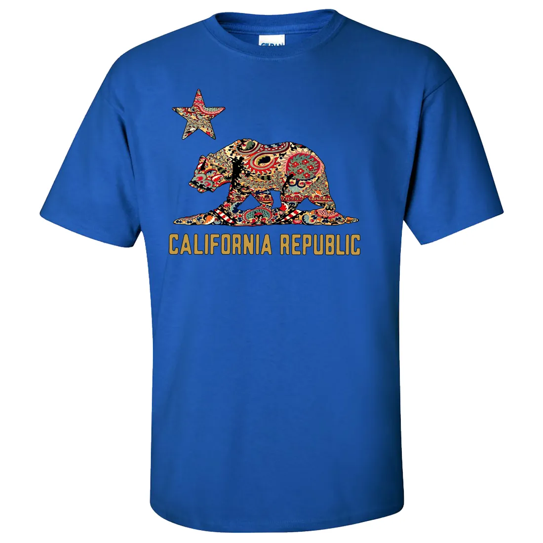 California Republic Paisley Bear Asst Colors T-shirt/tee