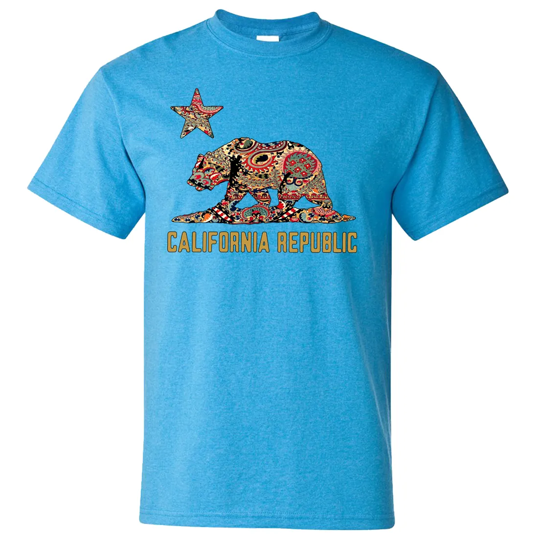 California Republic Paisley Bear Asst Colors T-shirt/tee