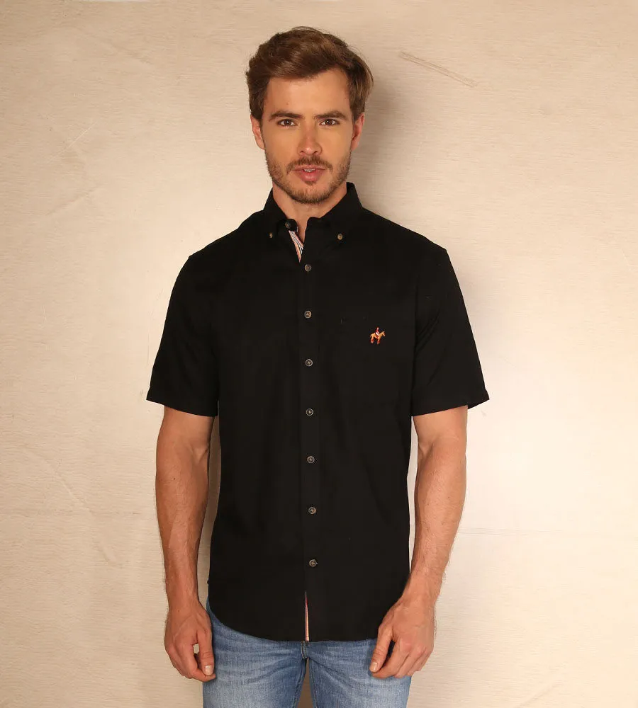 Camisa Fondo Entero M/C Negra Ref. 104020524