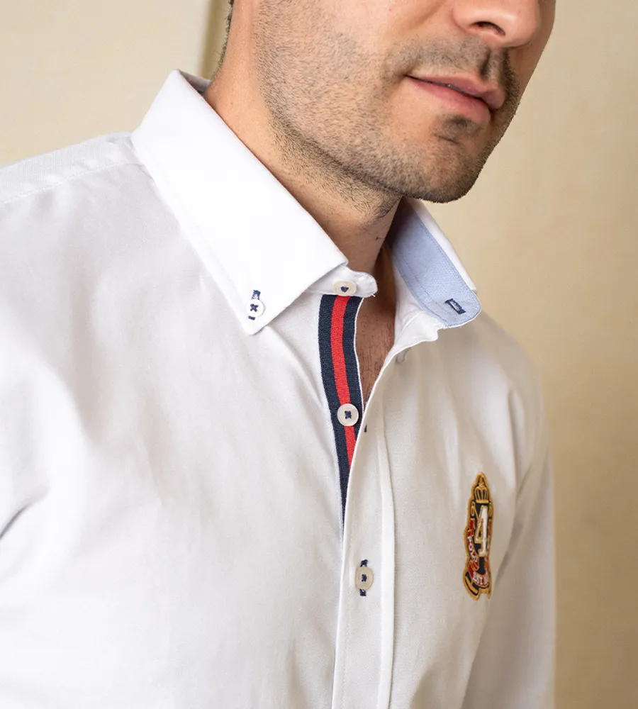 Camisa Fondo Entero M/L Blanco Ref. 115090624