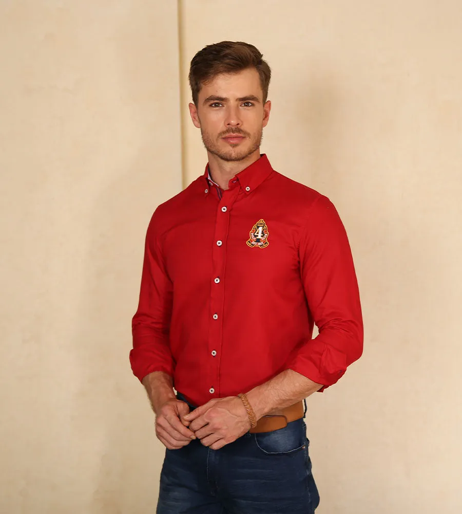 Camisa Fondo Entero M/L Rojo Ref. 115050624