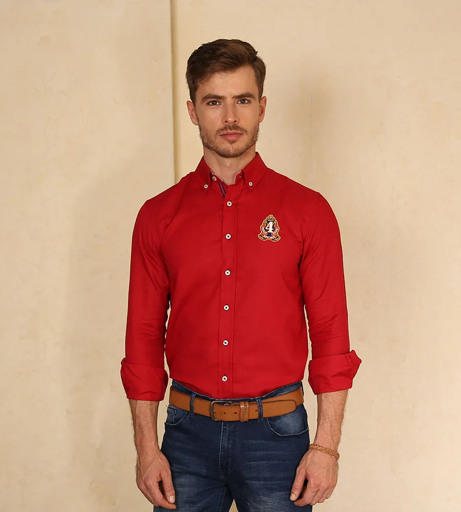 Camisa Fondo Entero M/L Rojo Ref. 115050624