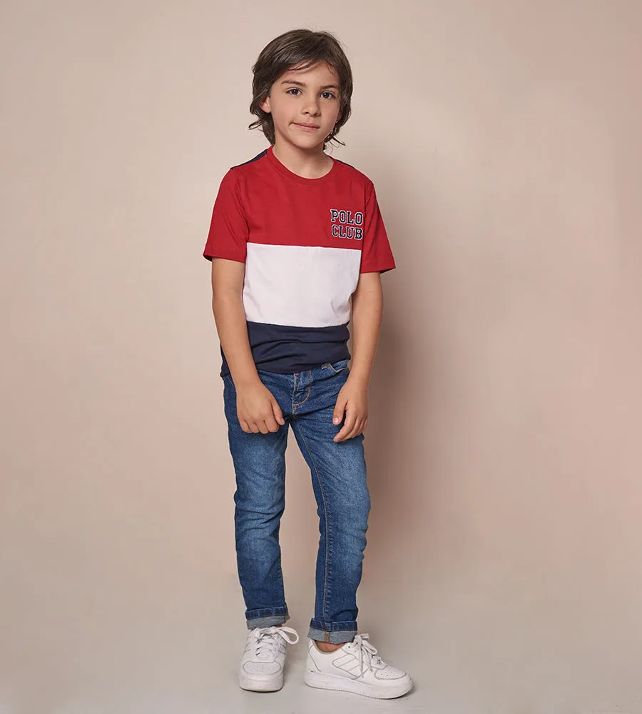 Camiseta Bloques Blanca para Niño Ref. 249020923