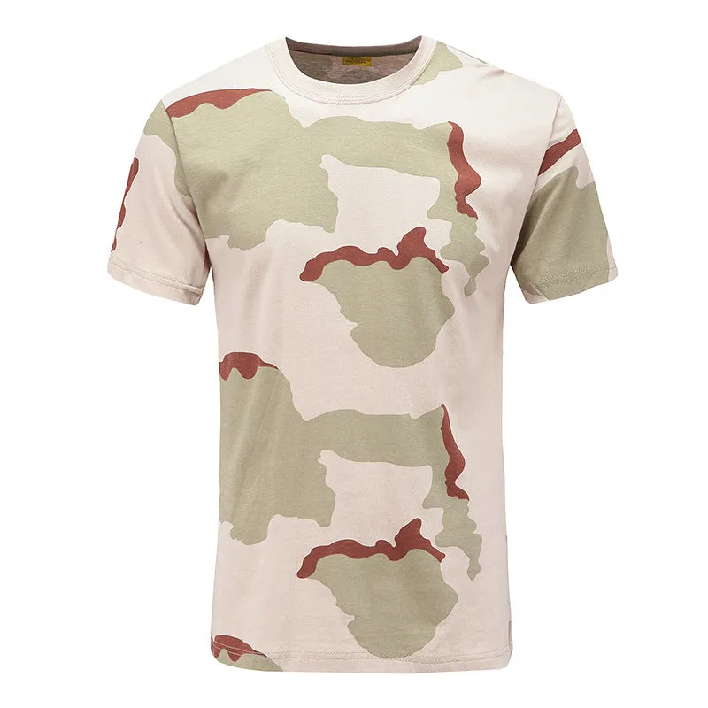 Camouflage Short-sleeved Men's  Quick-drying Tactical T-shirts