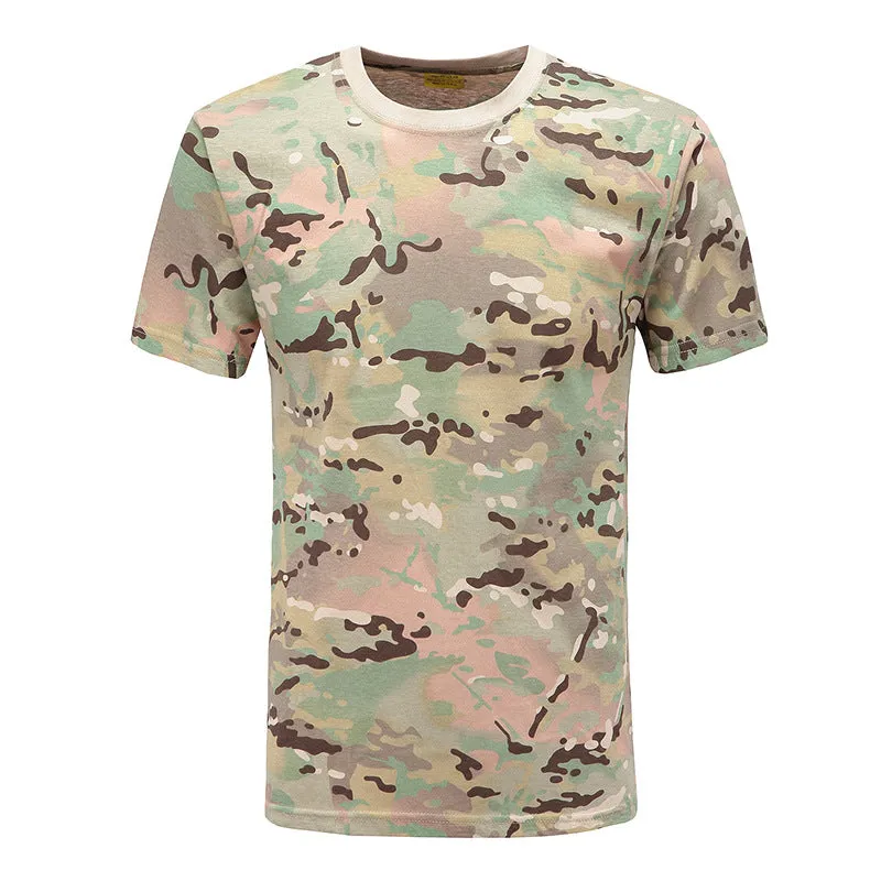 Camouflage Short-sleeved Men's  Quick-drying Tactical T-shirts