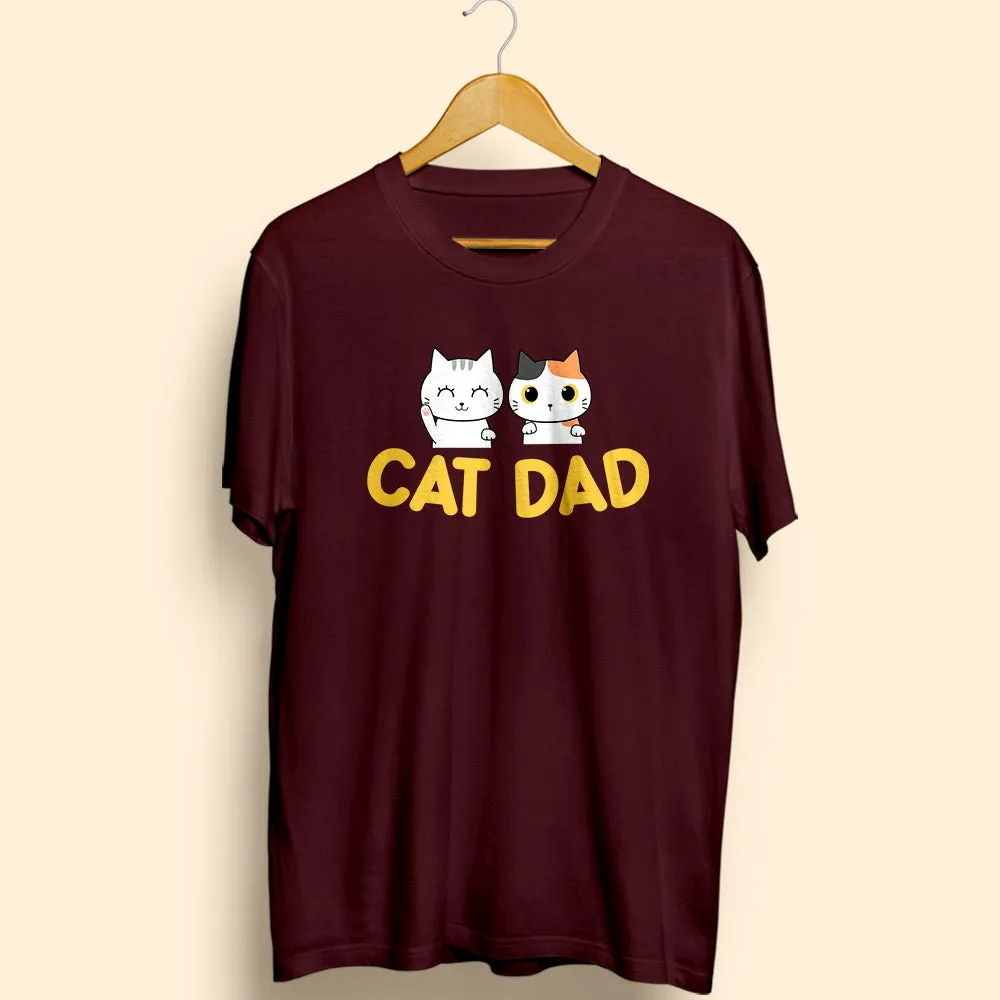 Cat Dad Half Sleeve T-Shirt