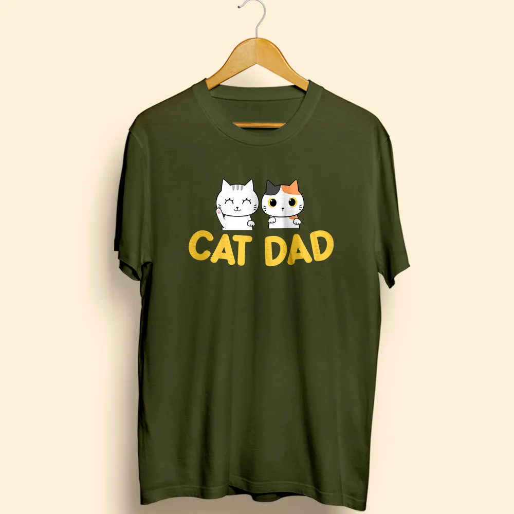 Cat Dad Half Sleeve T-Shirt