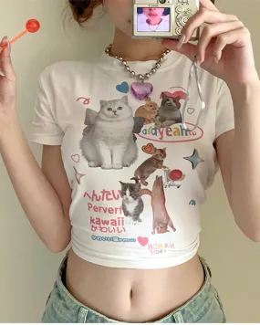 Catto Friends Graphic Top