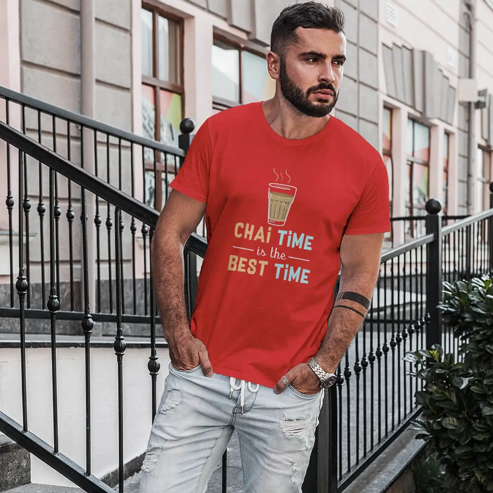 Chai Time Is The Best Time Half Sleeve T-Shirt