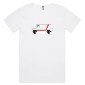 Chevy Van on the Side Mens Scoop Neck T-Shirt