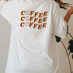 Coffee Coffee Coffee Oversized Tee