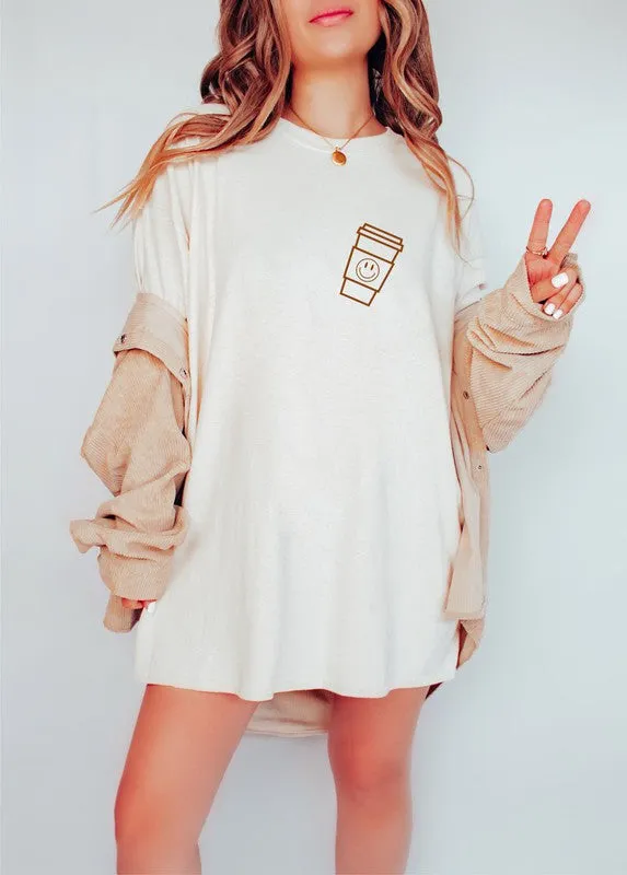 Coffee Coffee Coffee Oversized Tee