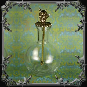 Devil Spoon with Bottle - Antique Brass Finish