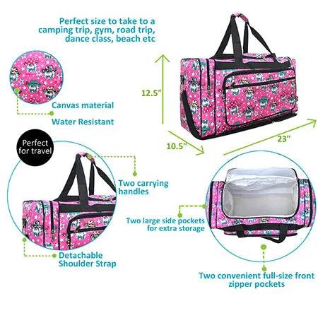 Disco Cowgirl NGIL Canvas 23 Duffle Bag