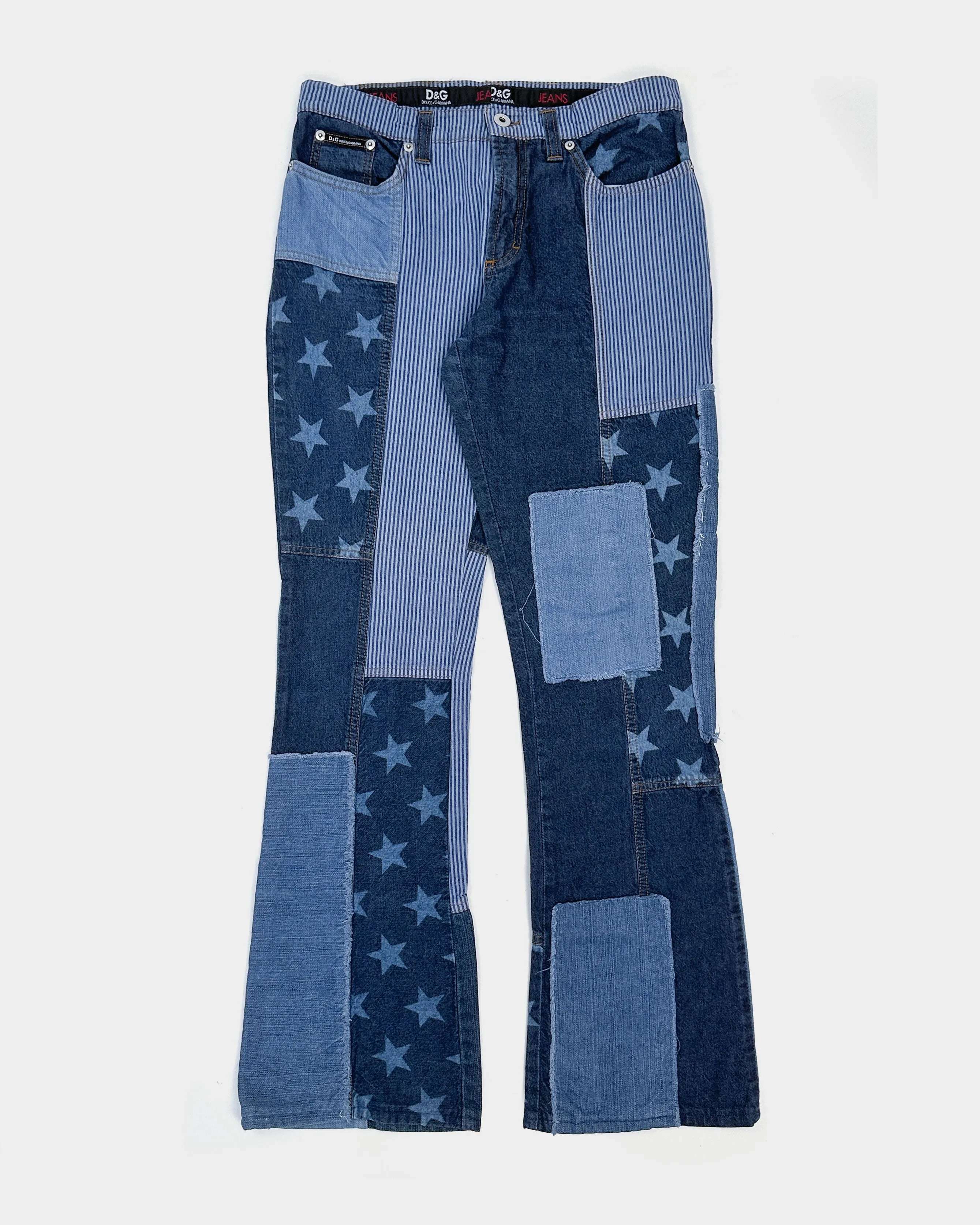 Dolce & Gabbana USA Flag Denim Pants 2000's