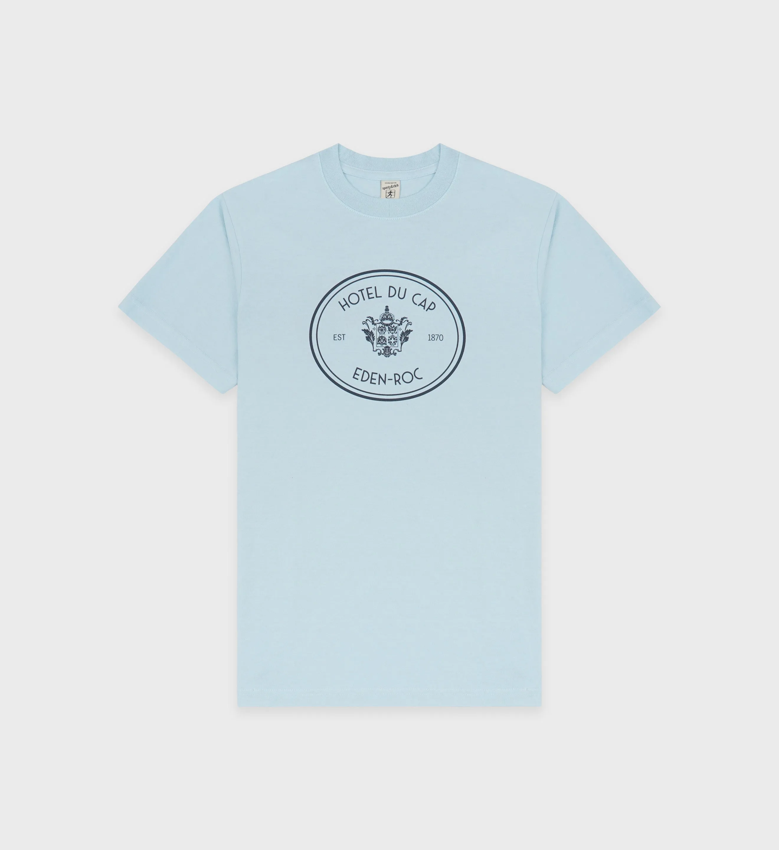 Eden Crest T-Shirt - Baby Blue/Navy