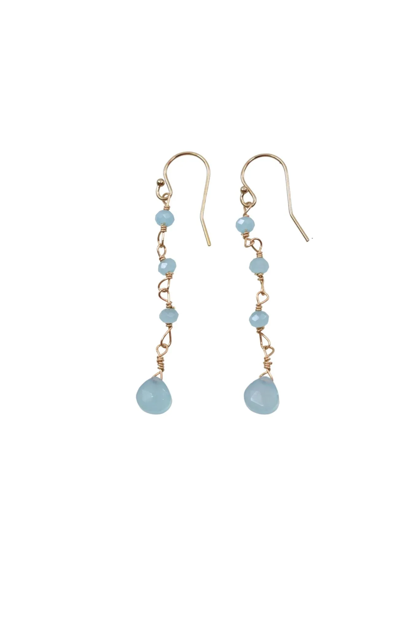 Emmah Earrings in Chalcedony