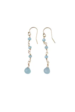 Emmah Earrings in Chalcedony