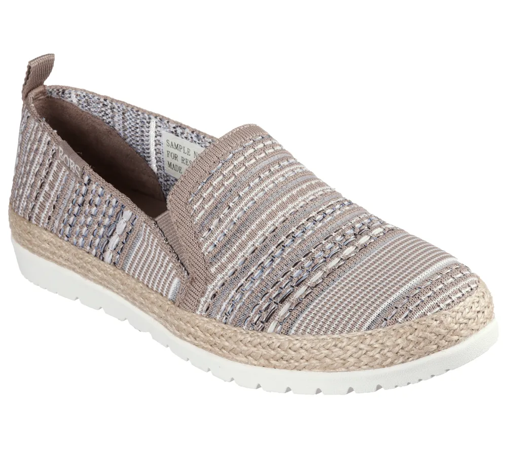 Espadrile sport, dama, SKECHERS ISLAND MUSE 113982-TPMT bej, textil