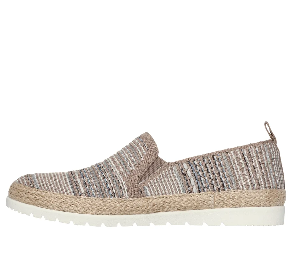 Espadrile sport, dama, SKECHERS ISLAND MUSE 113982-TPMT bej, textil