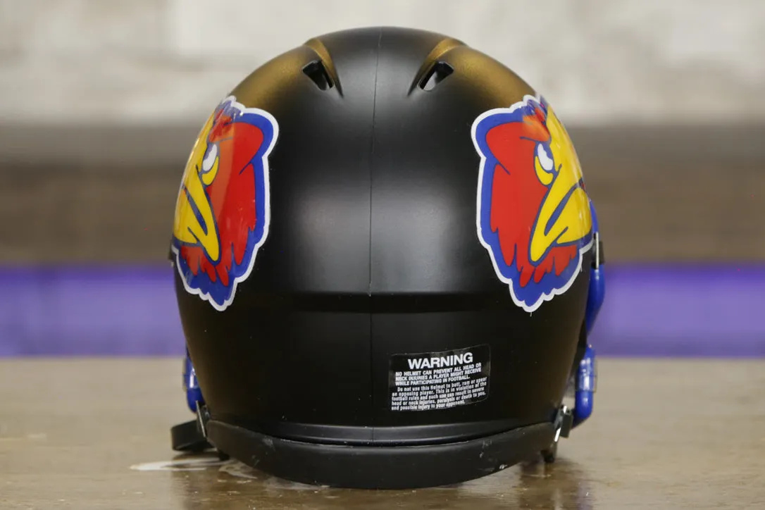 Kansas Jayhawks Riddell Speed Mini Helmet - Black