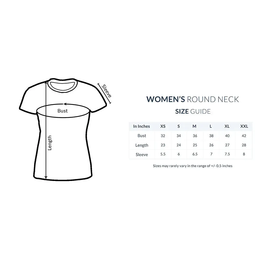 Kayaking Round Neck Cotton T-shirt For Women