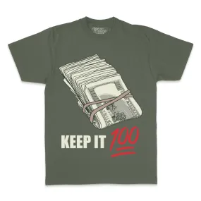 Keep It 100 - Olive T-Shirt