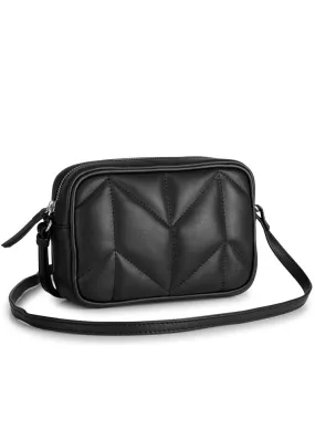 Markberg Pernilla Crossbody Taske Chevron Puffer - Black