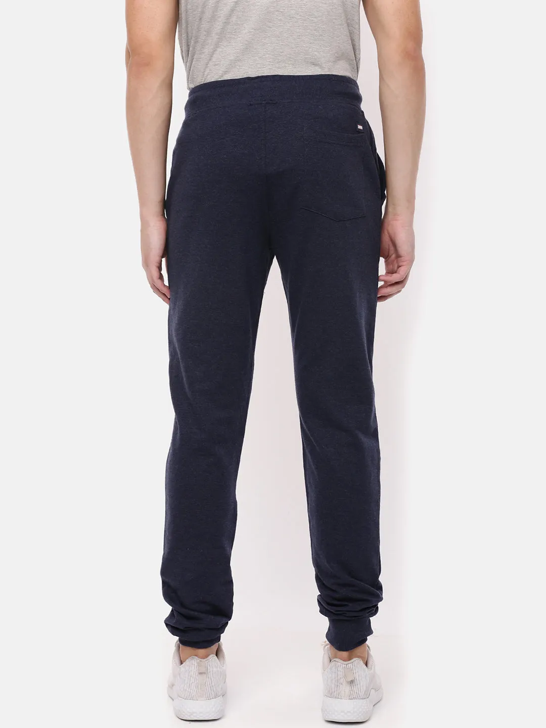 MEN'S NAVY SOLID SLIM FIT JOGGER