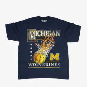 Michigan Hoops Heavyweight Tee