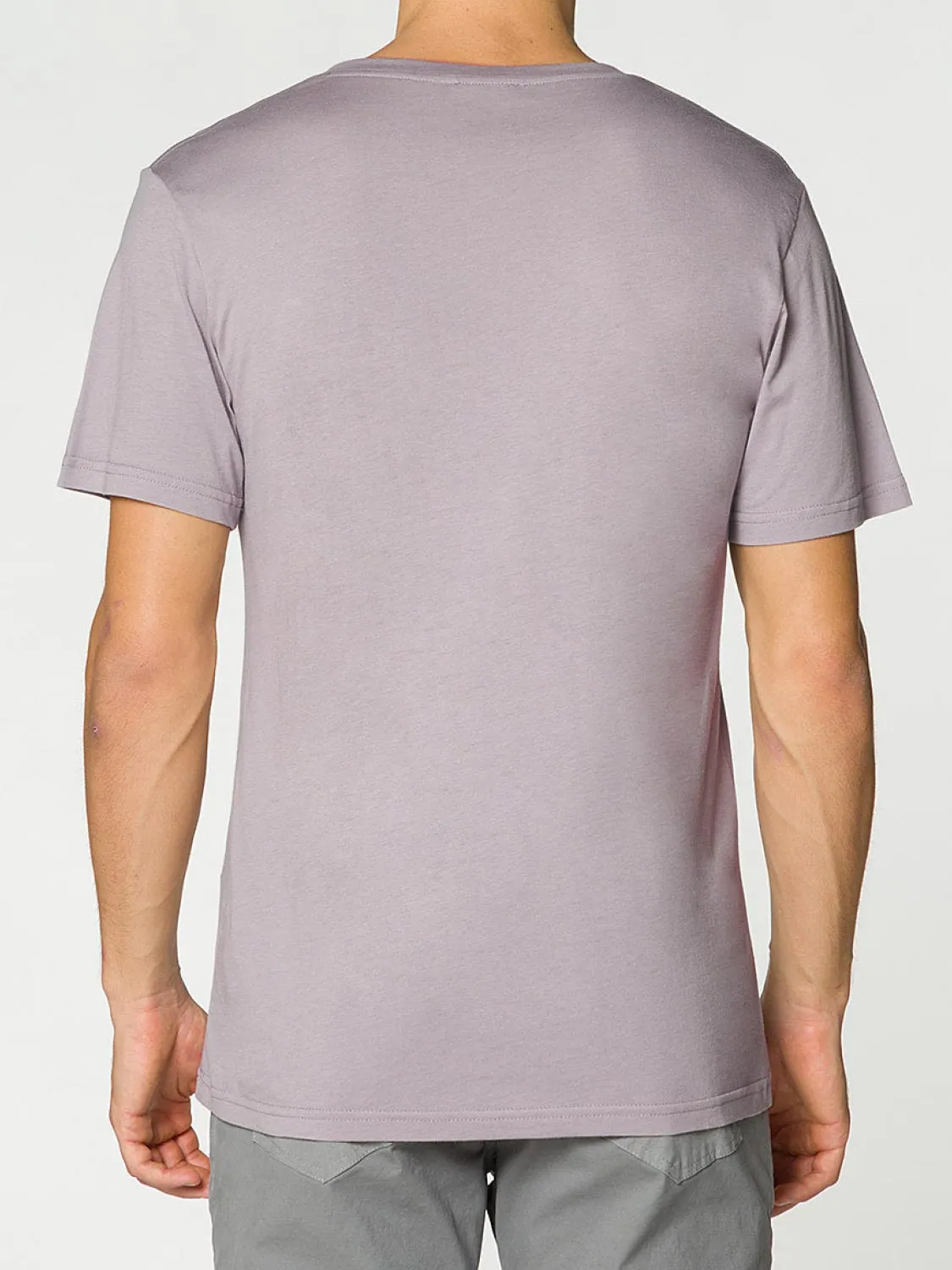 Modal Blend V-neck T-shirt Pastel Mauve