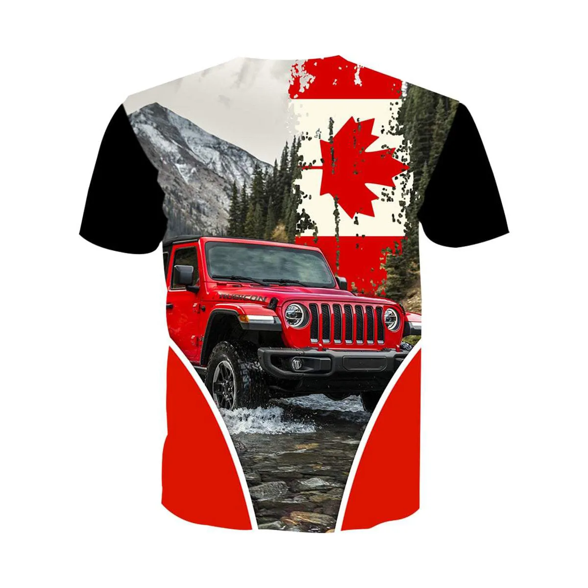 Off Road Jeep Canada Flag - Kid's T-Shirt