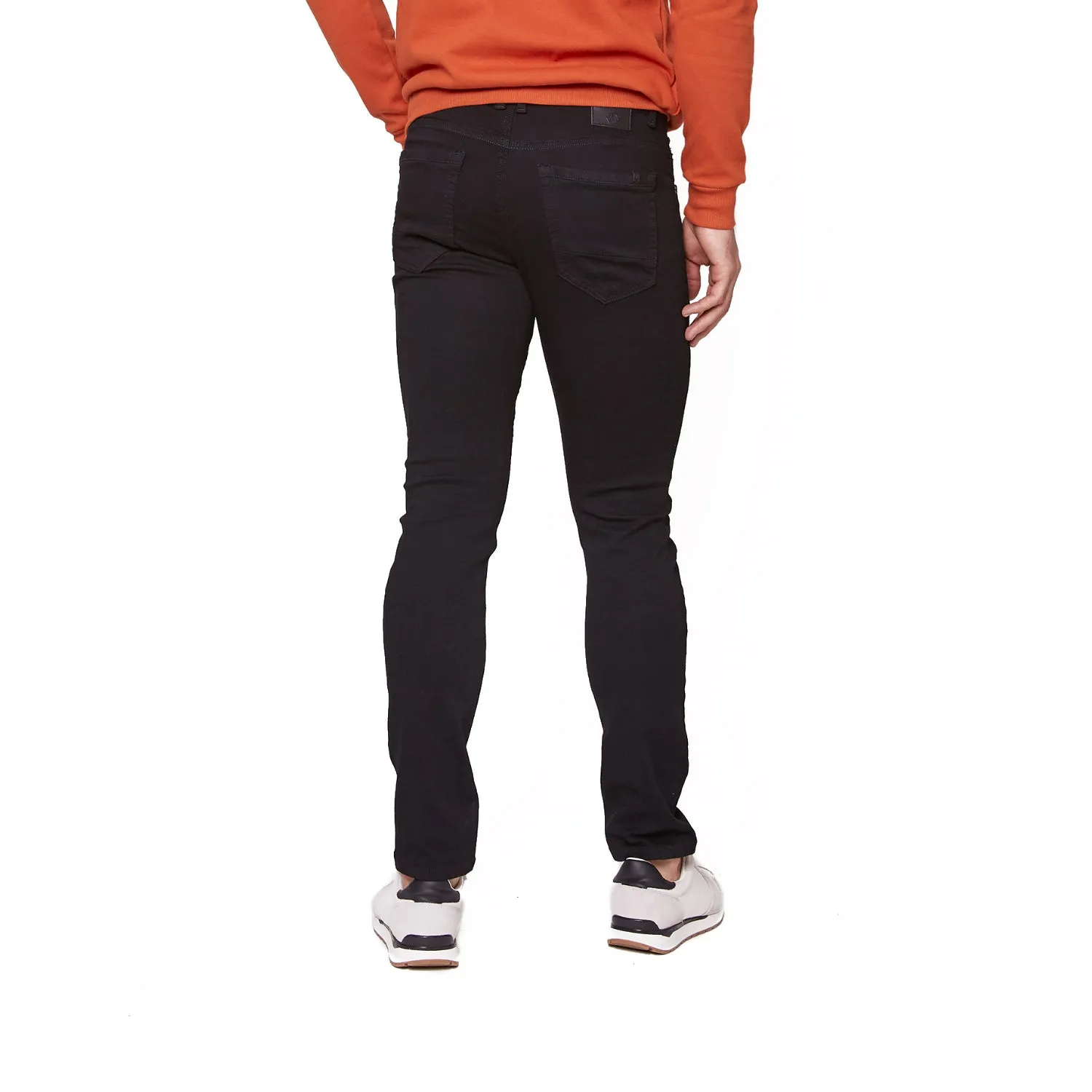 PANTALÓN DE GABARDINA SKINNY BLACK PARA HOMBRE 5501