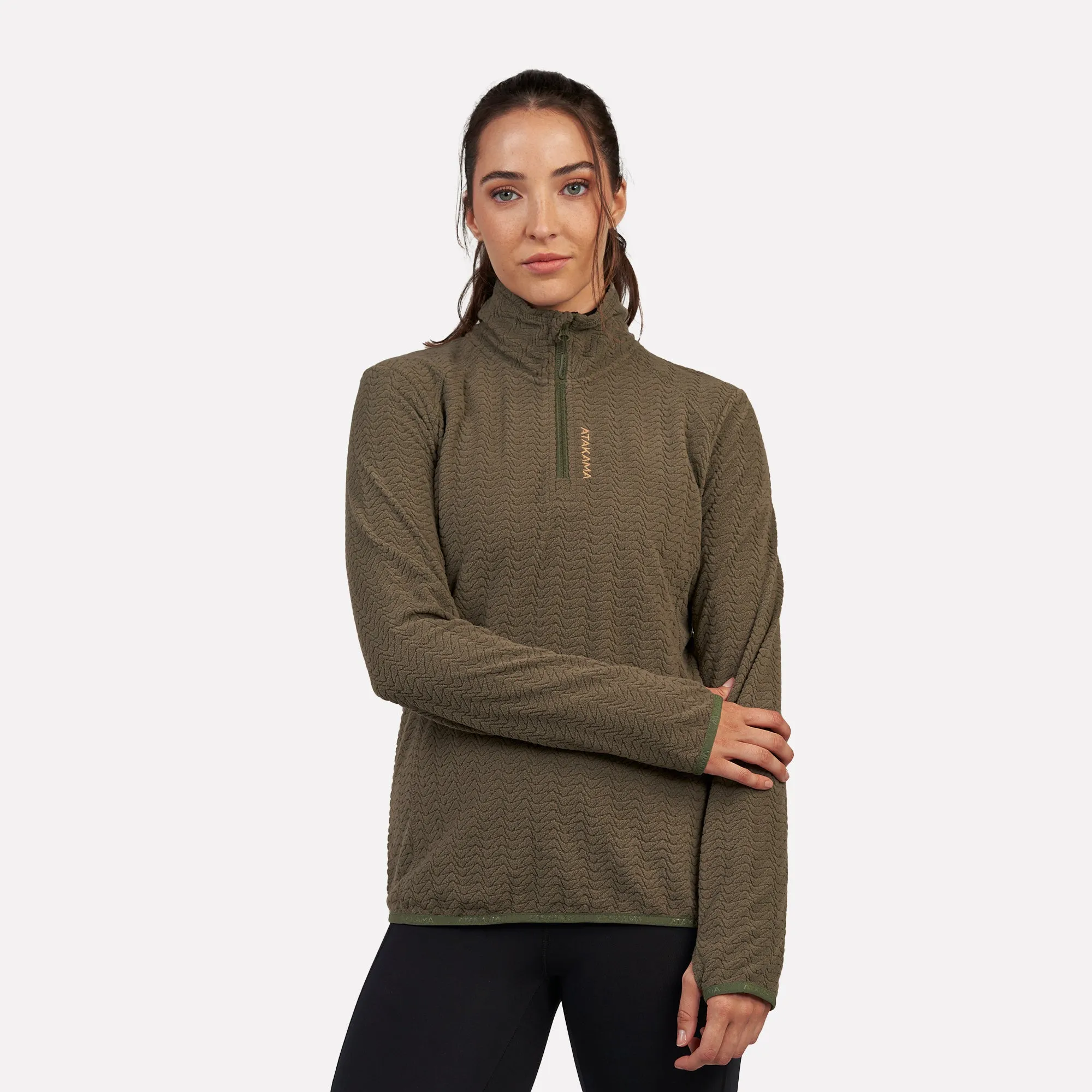 Polar fleece ultraligero 1/4-Zip mujer Volca