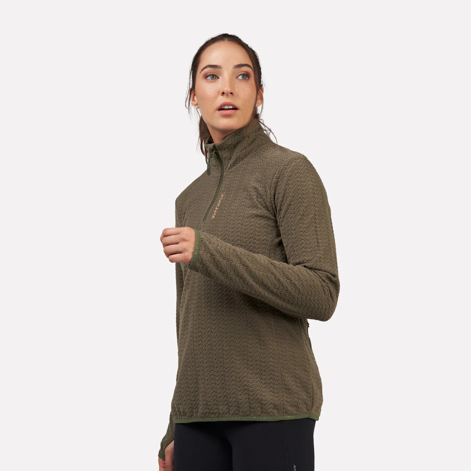 Polar fleece ultraligero 1/4-Zip mujer Volca