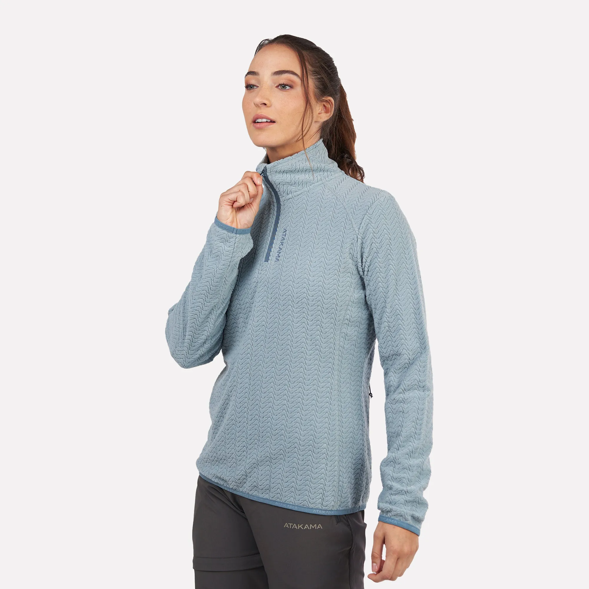 Polar fleece ultraligero 1/4-Zip mujer Volca