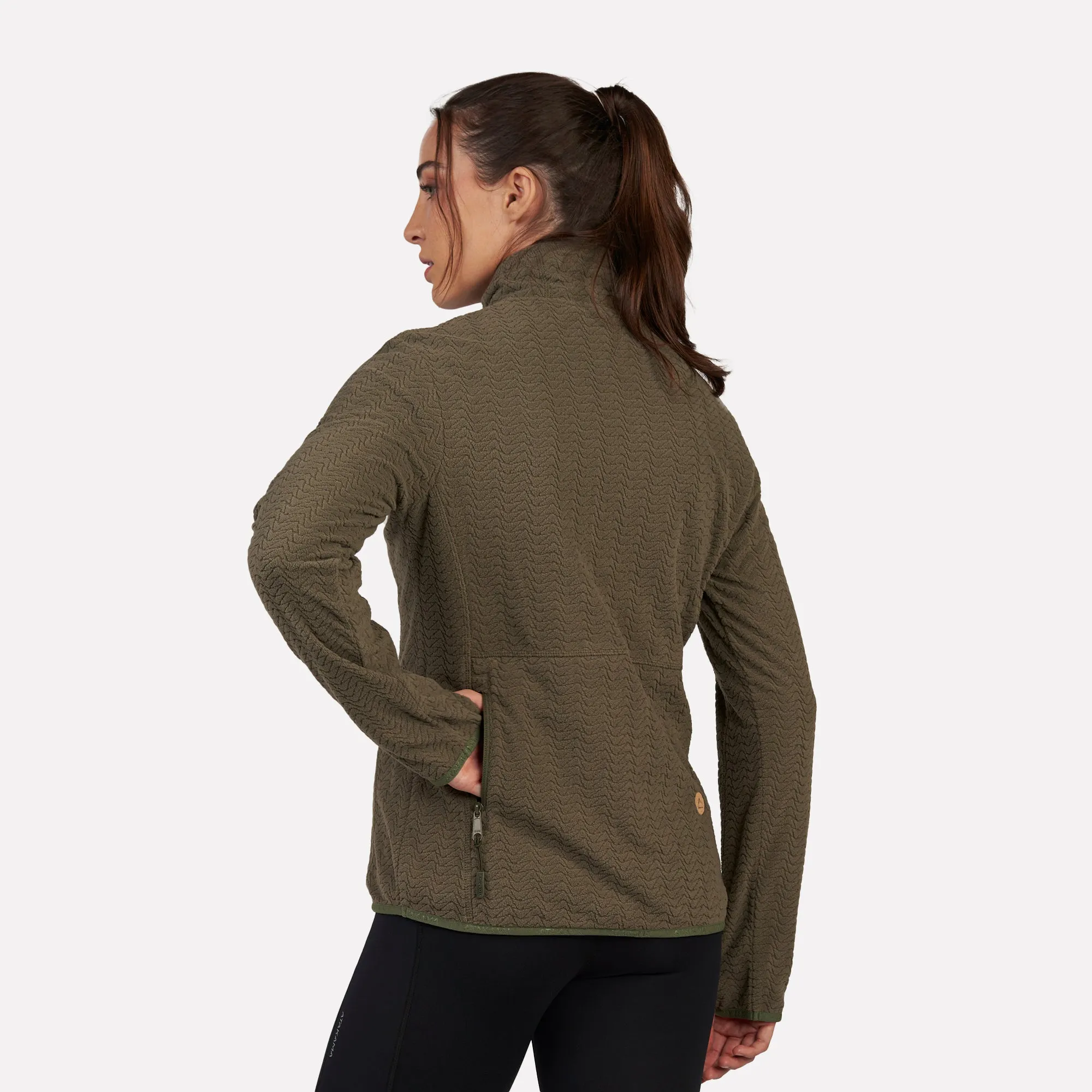 Polar fleece ultraligero 1/4-Zip mujer Volca